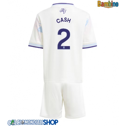 Maglie da calcio Aston Villa Matty Cash #2 Terza Maglia Bambino 2025-26 Manica Corta + Pantaloni corti)